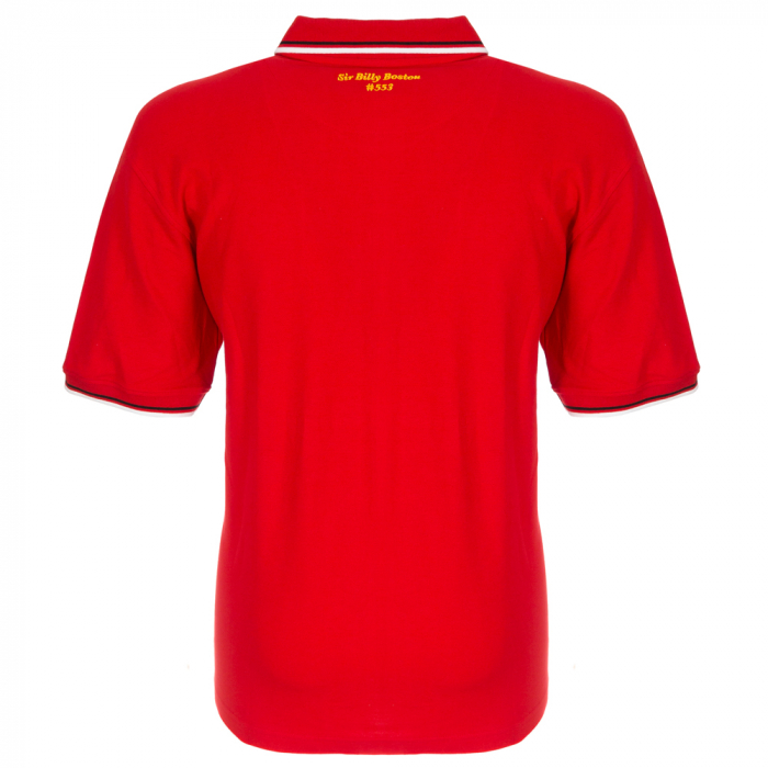 SIR BILLY BOSTON RED RETRO POLO 