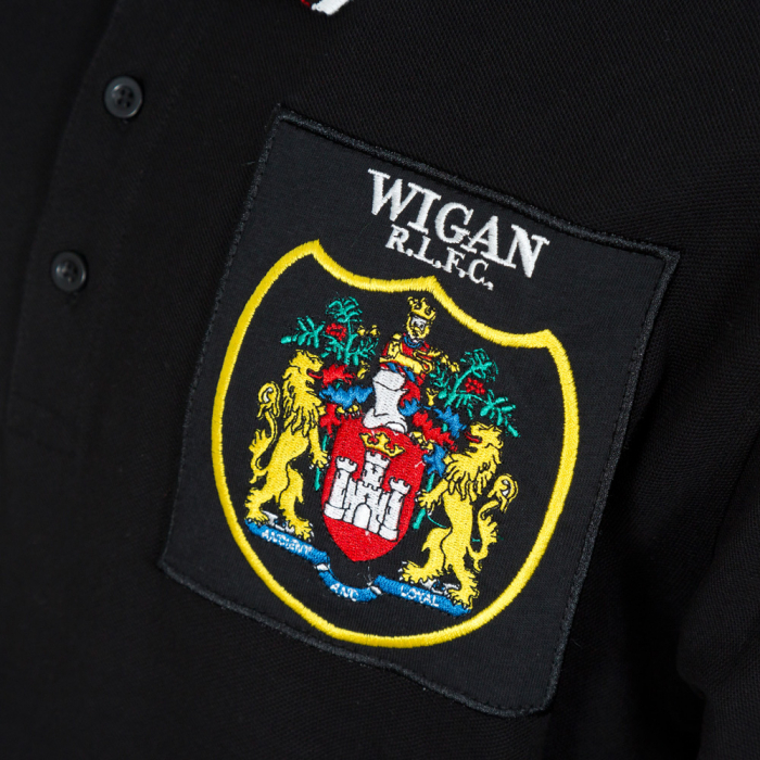 SIR BILLY BOSTON BLACK RETRO POLO 
