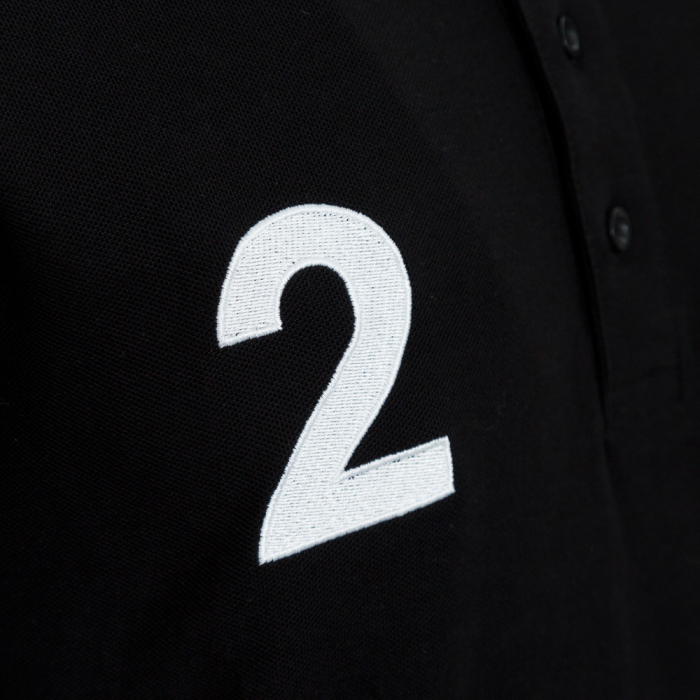 SIR BILLY BOSTON BLACK RETRO POLO 
