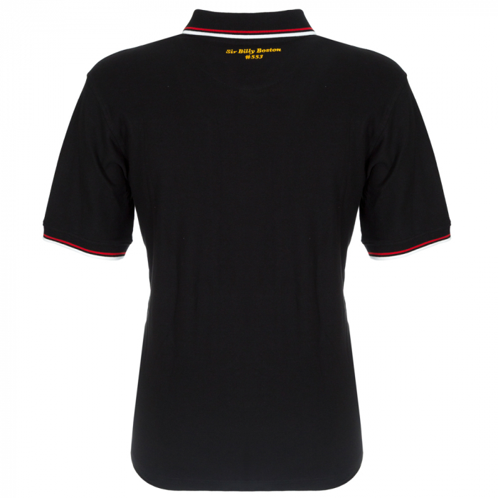SIR BILLY BOSTON BLACK RETRO POLO 