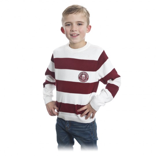WAR CHERRY STRIPPED JUMPER JNR
