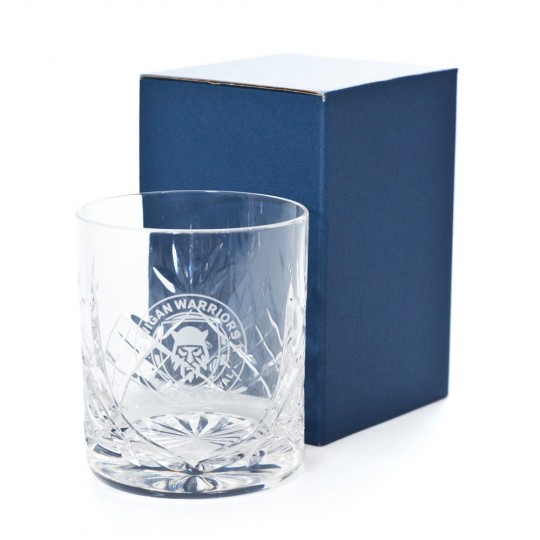 WARRIORS CRYSTAL WHISKEY GLASS