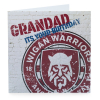 WARRIORS GRANDAD ITS YOUR BIRTHDAY CARD