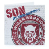 WARRIORS SON ITS YOUR BIRTHDAY CARD