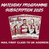 2025 PROGRAMME SUBSCRIPTION - UK POST