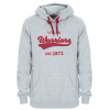 WARRIORS ADULT APPLIQUE OVERHEAD HOODY 
