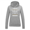 KINGS OF RUGBY WOMENS CHRISTMAS HOODIE GREY