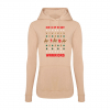 WOMENS CHRISTMAS HOODIE NUDE   