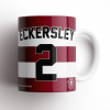 ZACH ECKERSLEY STRIPED MUG