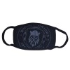 LARGE CREST FACEMASK BLACK