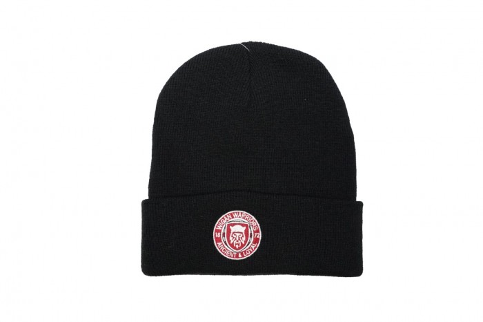 BLACK CUFFED BEANIE