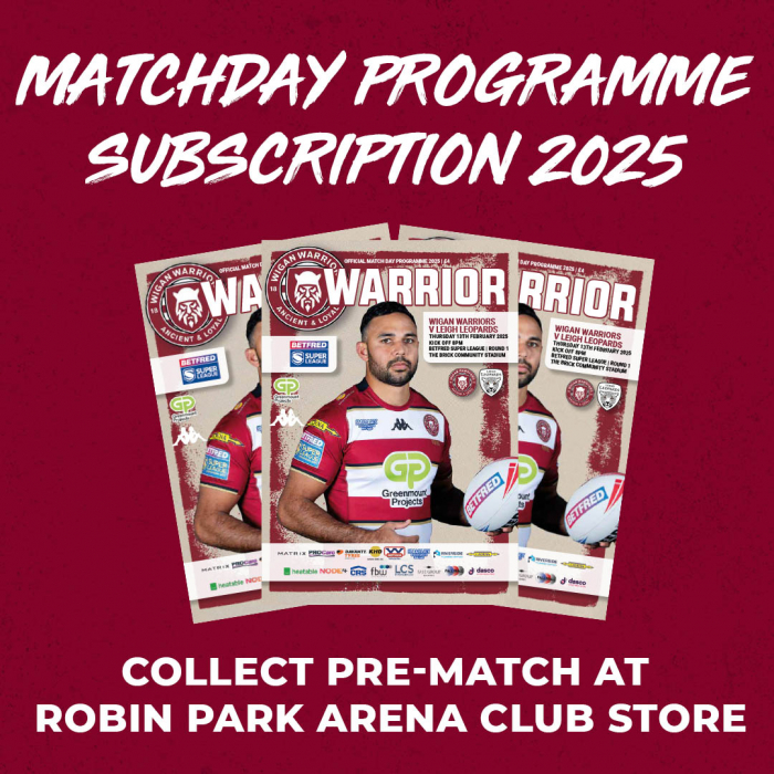 2025 PROGRAMME SUBSCRIPTION - COLLECTION