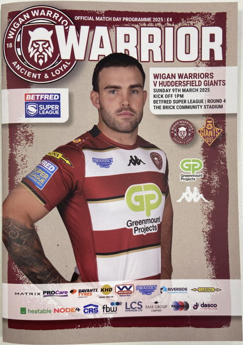 HUDDERSFIELD PROGRAMME 09/03/25