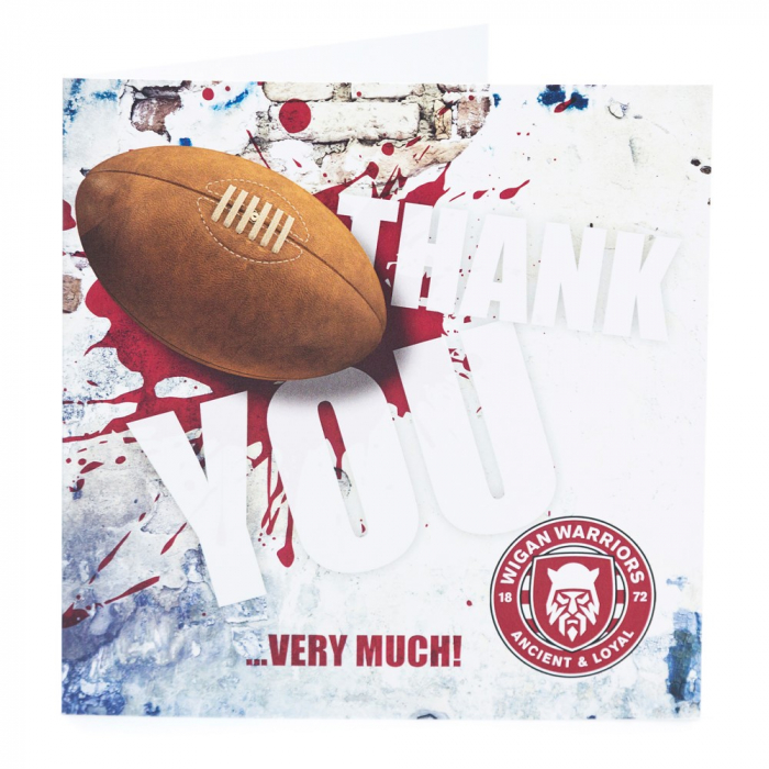 WARRIORS THANK YOU CARD