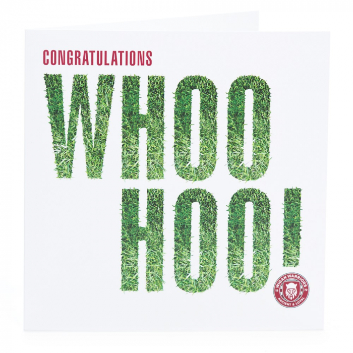 WARRIORS WOOHOO CONGRATULATIONS CARD