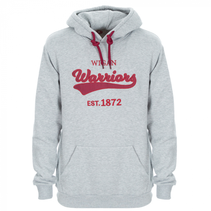 WARRIORS ADULT APPLIQUE OVERHEAD HOODY 