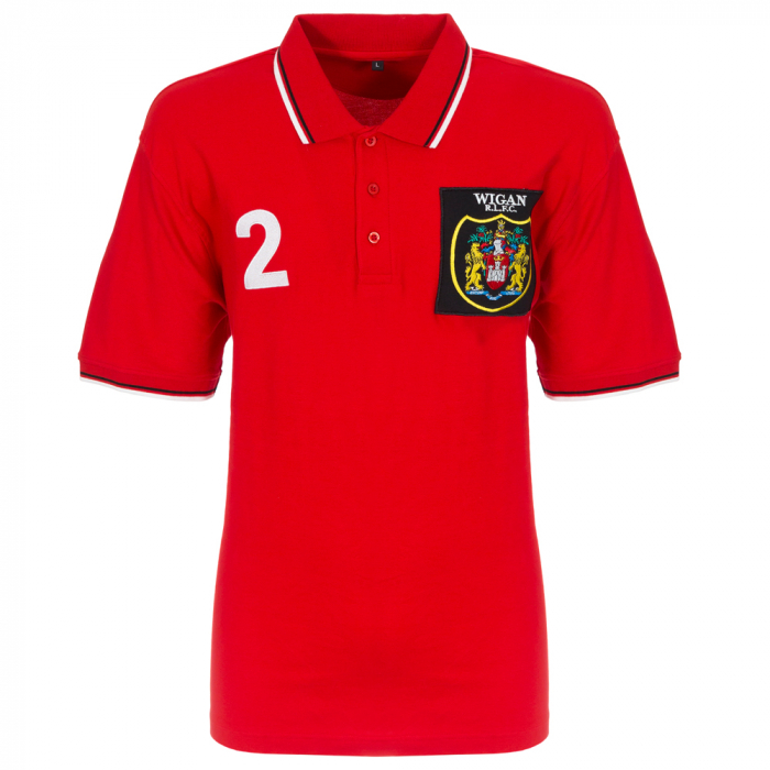 SIR BILLY BOSTON RED RETRO POLO 