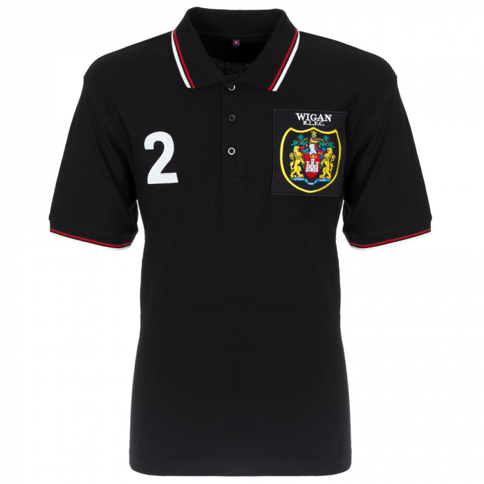 SIR BILLY BOSTON BLACK RETRO POLO 