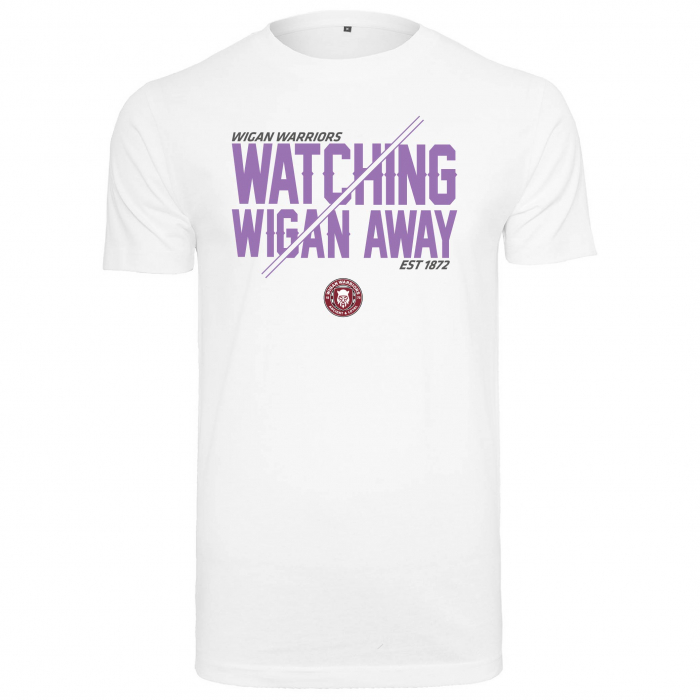 WATCHING WIGAN AWAY TEE LILAC