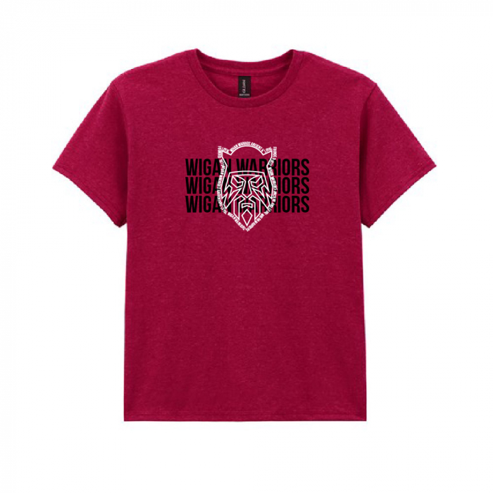 WIGAN WARRIORS ICON TEE CHERRY