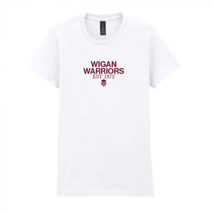 WIGAN WARRIORS EST. 1872 TEE WHITE