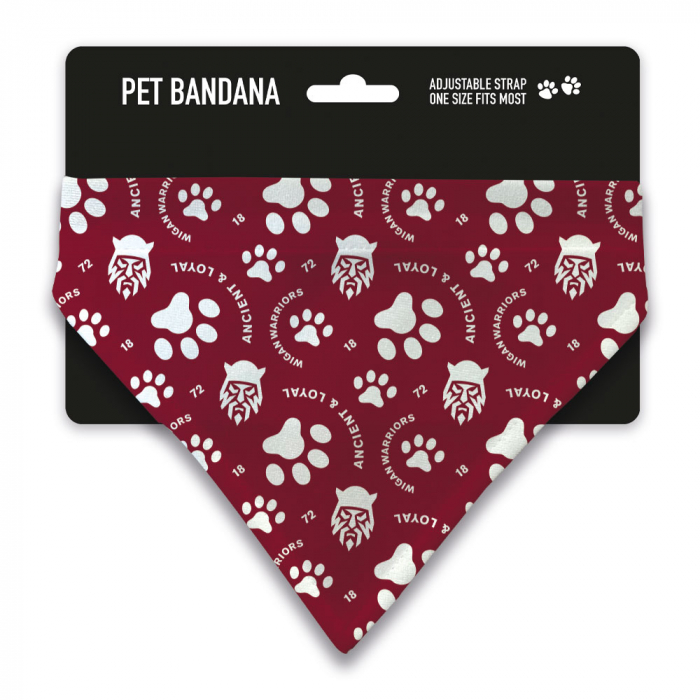 WIGAN WARRIORS PET BANDANA 