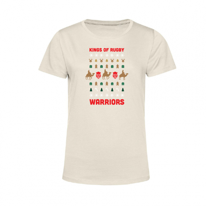 WOMENS CHRISTMAS TEE OFF WHITE  