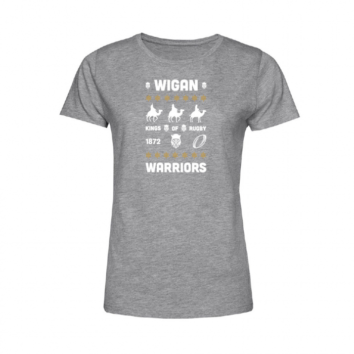 KINGS OF RUGBY WOMENS TEE GREY