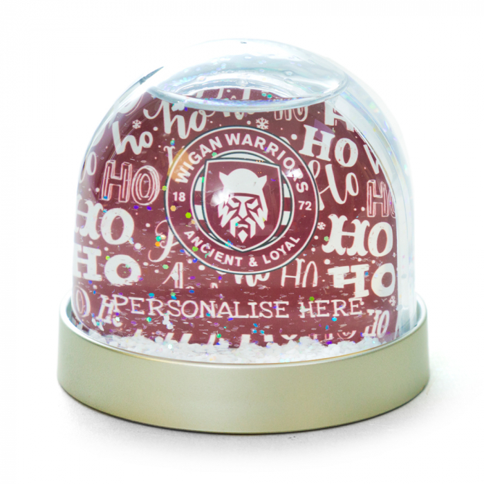 PERSONALISED HoHoHo SNOW GLOBE 