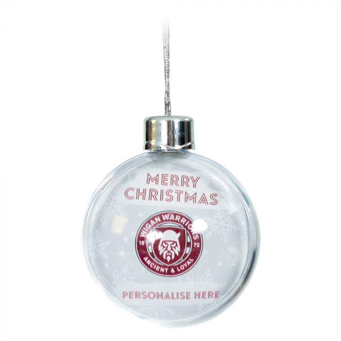 PERSONALISED SNOWFLAKE BAUBLE 