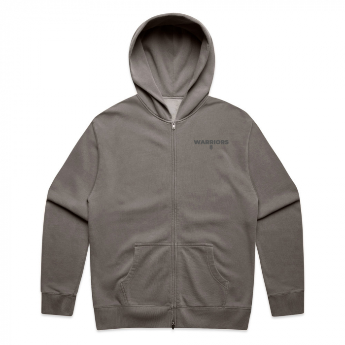 FADED GREY OVERSIZED FULL ZIP HOODIE