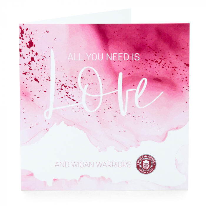 WARRIORS ALL YOU NEED IS LOVE CARD