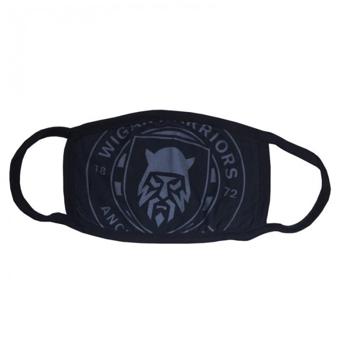 LARGE CREST FACEMASK BLACK