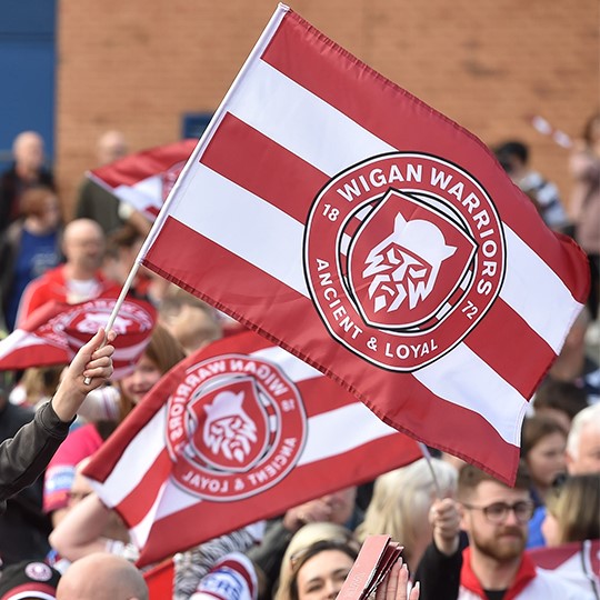 WARRIORS HANDWAVING FLAG